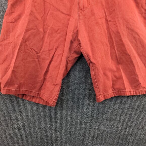 Iron Co Mens Chino Shorts Red Size 36 Slash Pockets Belt Loops - Picture 7 of 10